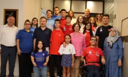 Eskişehir'in Başkan Ünlüce, şampiyon sporcuları ağırladı