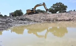 Manisa'da HİS göletleri temizleniyor