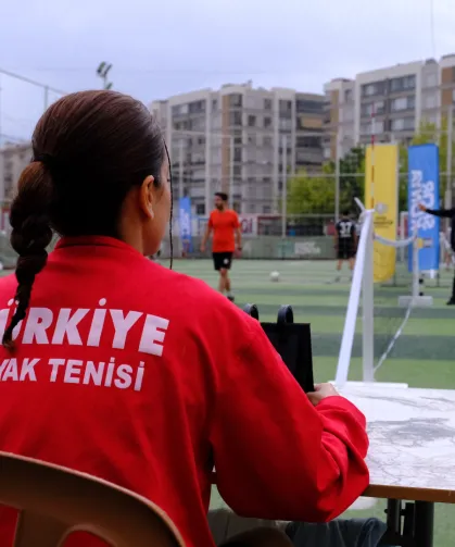 Konya'da ayak tenisi hazırlığı