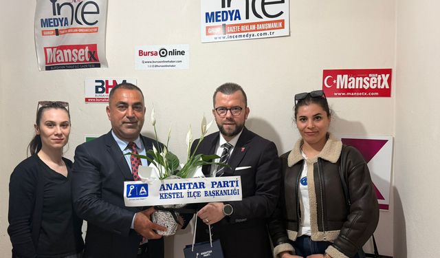 ANAHTAR PARTİ KESTEL İLÇE BAŞKANI SEYHAN AŞAR’DAN İNCE MEDYA GRUP’A ZİYARET!