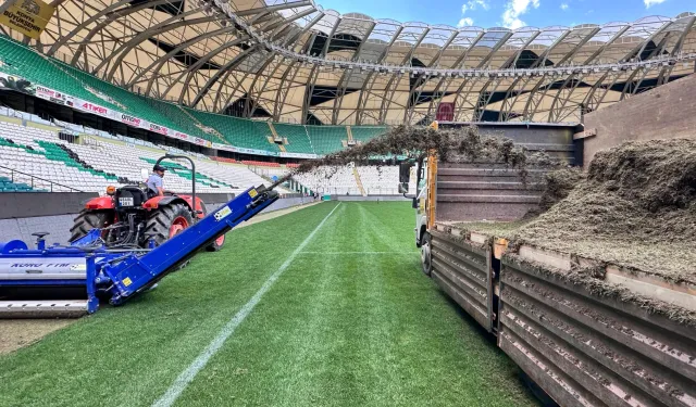 Konya Büyükşehir Stadı'nda renovasyon çalışmaları
