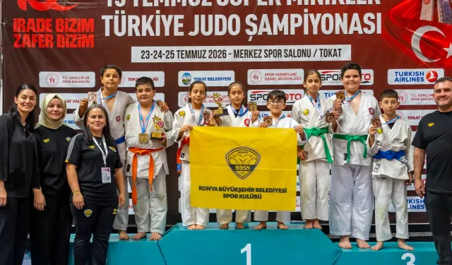 Minik judoculardan 8 madalya
