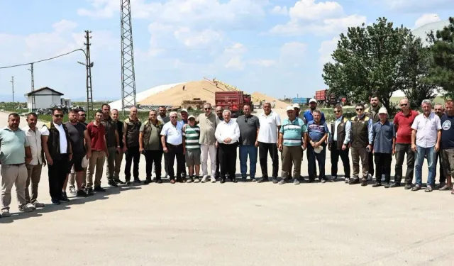 TMO'dan İpsala'da hasat ve alım çalışmalarına yerinde inceleme