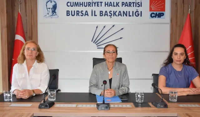 CHP Bursa İl Kadın Kolları'ndan kadın cinayetlerine tepki