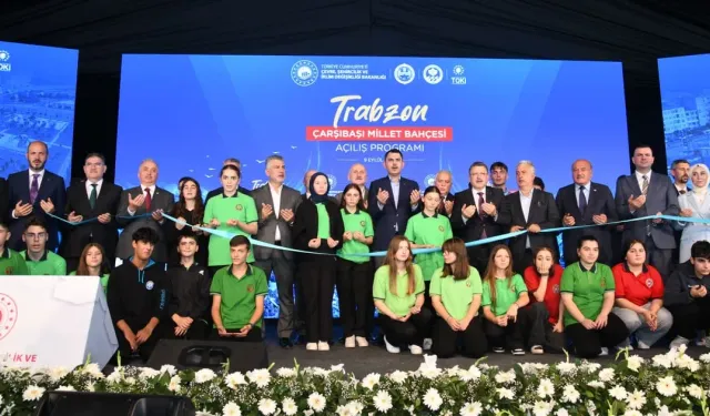 Trabzon Çarşıbaşı Millet Bahçesi törenle açıldı