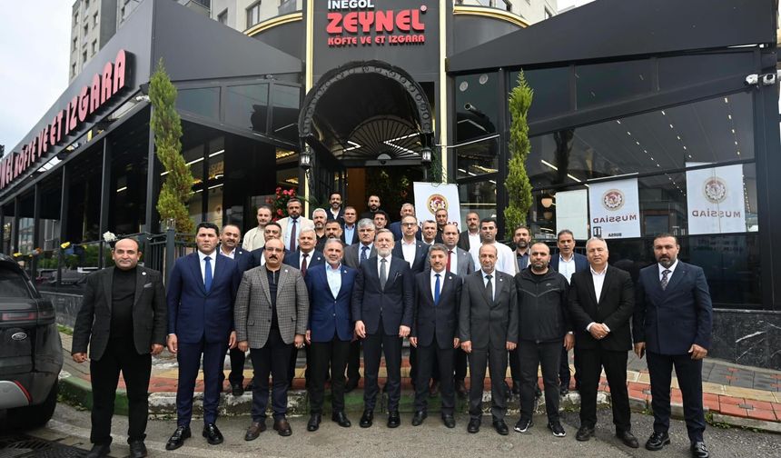 EYYÜP CEYLAN VE İBRAHİM BURKAY’DAN MUŞSİAD TOPLANTISINDA BURSA EKONOMİSİNE DESTEK MESAJI