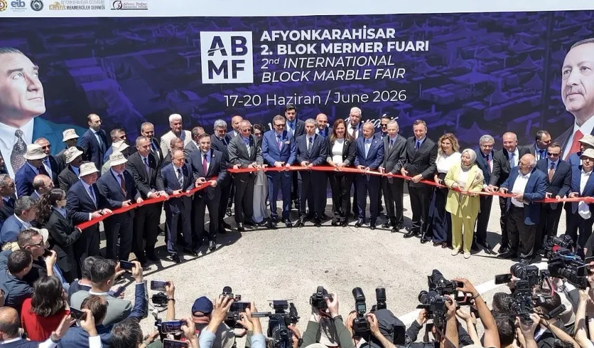 Afyonkarahisar Blok Mermer Fuarı kapılarını açtı... 183 yabancı alıcı Türkiye'de