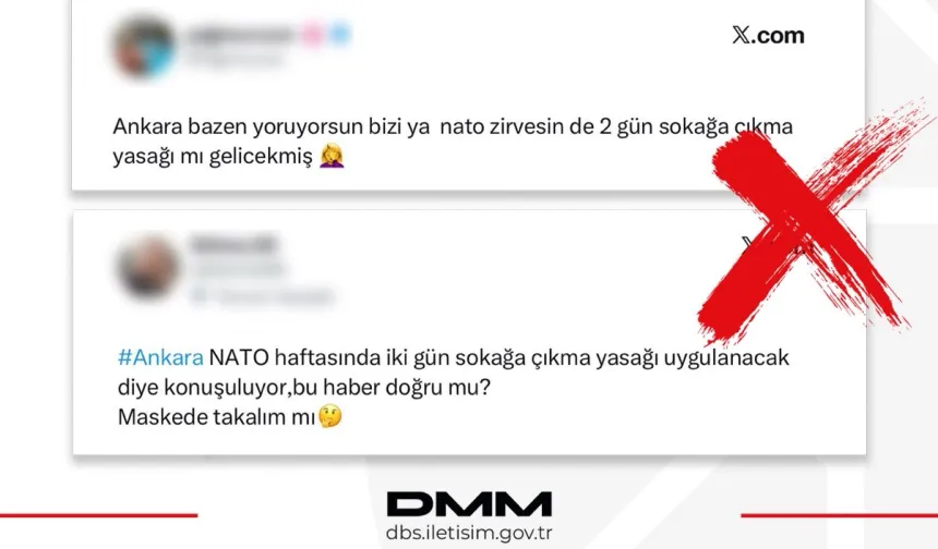 İletişim'den 'Ankara'da sokağa çıkma yasağı' iddialarına yalanlama