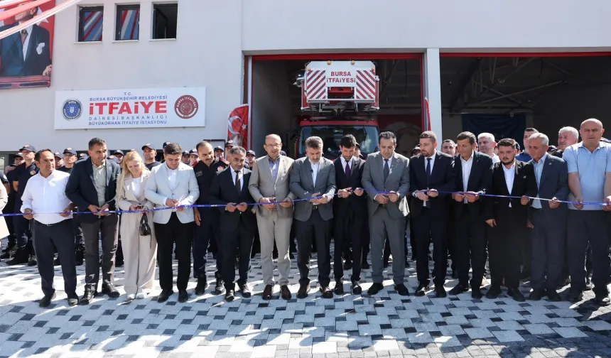 Büyükorhan tam donanımlı itfaiye binasına kavuştu