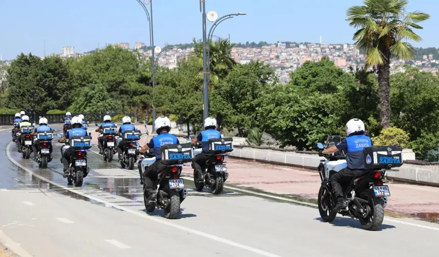 Samsun'da motosikletli zabıta dönemi