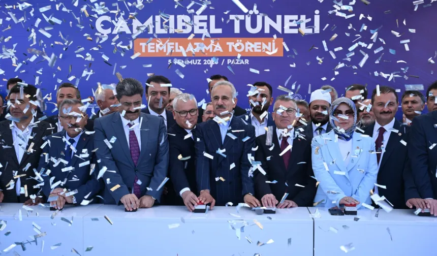 Sivas ile Tokat arasında kesintisiz ulaşım hedefi... Çamlıbel Tüneli'nin temeli atıldı