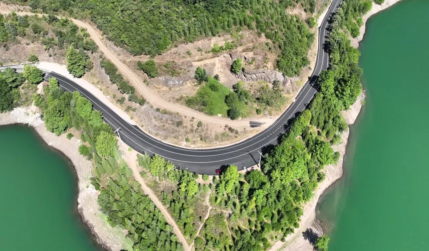 Yuvacık Barajı yolu yenilendi